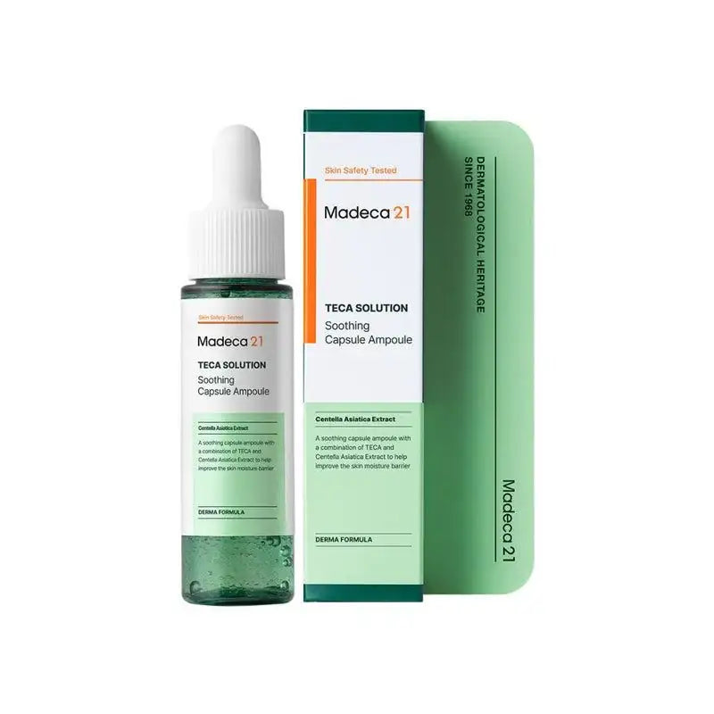 Madeca21 Teca Solution Soothing Capsule Ampoule 30ml product packaging view