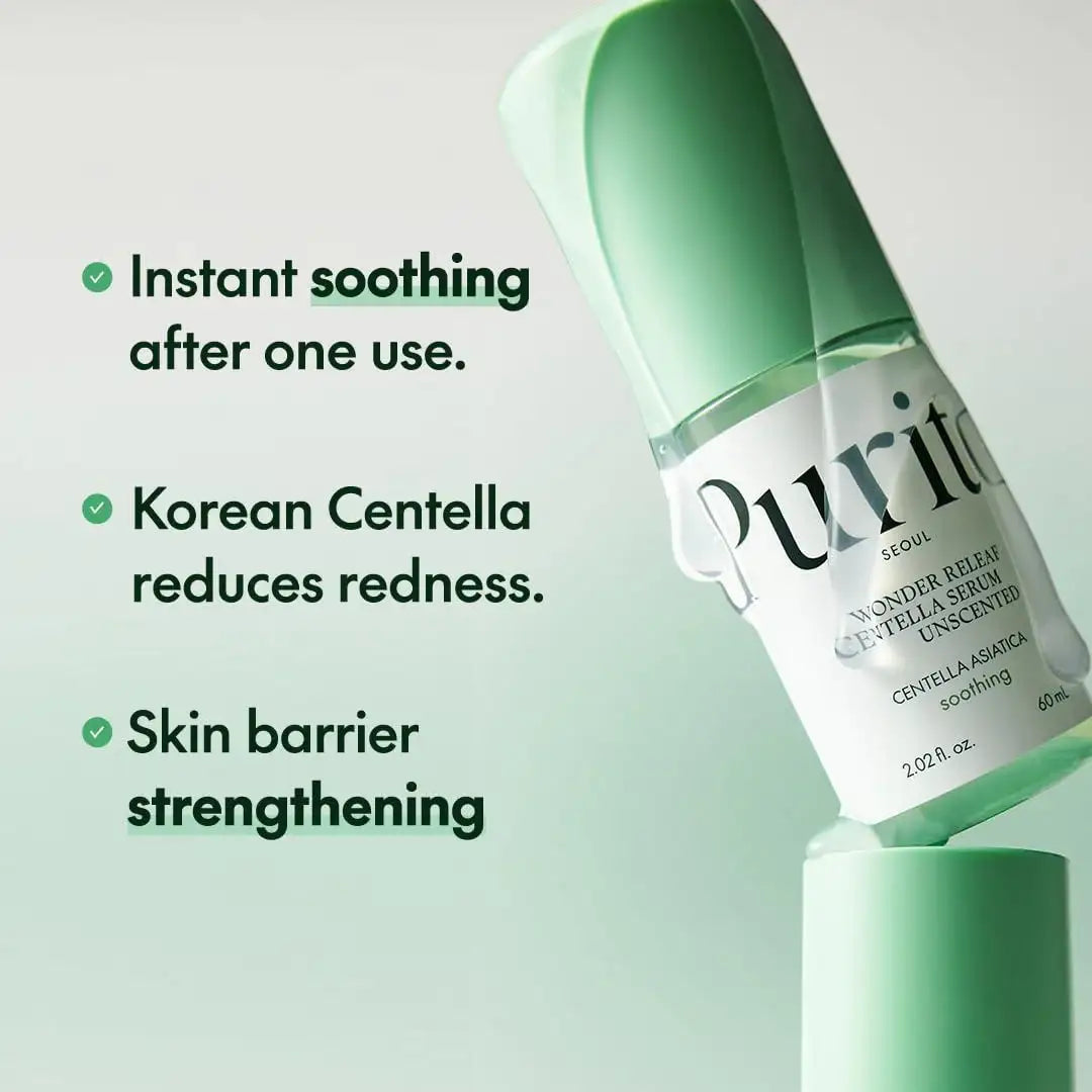 Purito Wonder Releaf Centella Serum Unscented 60ml Korean product view 6