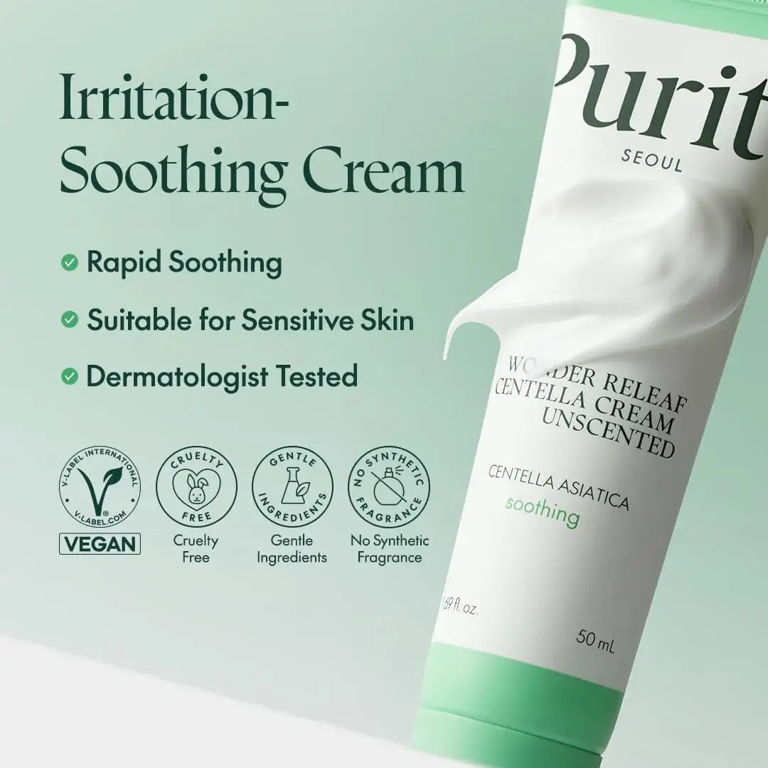 Purito Wonder Releaf Centella Cream 50ml Korean product view 6