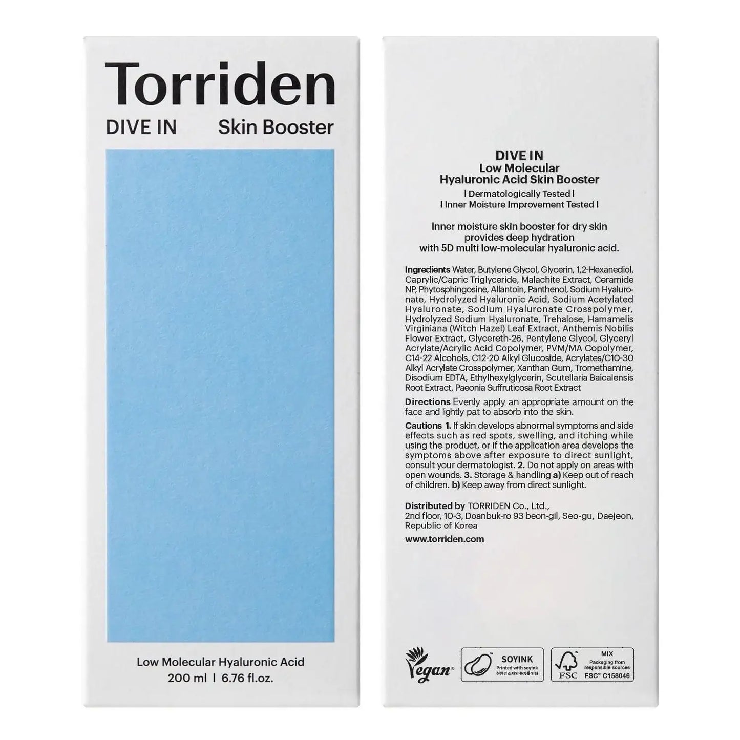Torriden DIVE IN Low Molecular Hyaluronic Acid Toner 300ml Korean skincare product image 10