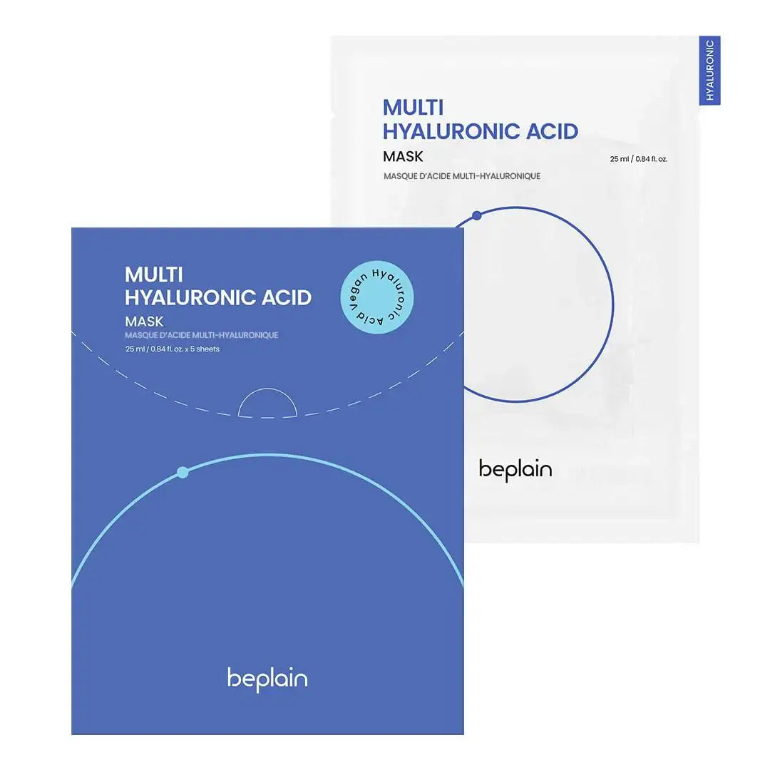 Beplain Multi Hyaluronic Acid Mask 5ea — Sheet Mask — product view