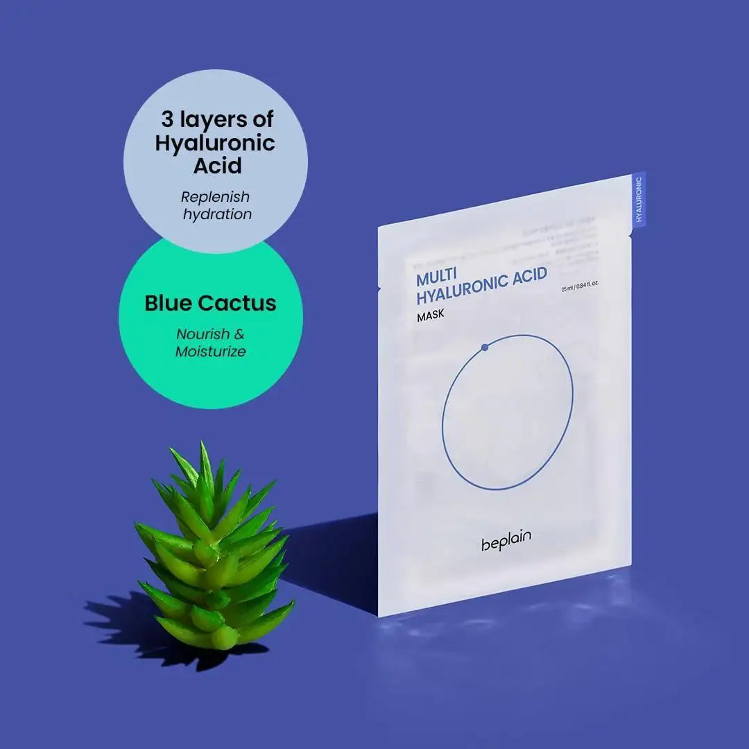 Beplain Multi Hyaluronic Acid Mask 5ea — Sheet Mask — product detail 7