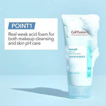 Cell Fusion C Low ph pHarrier Cleansing Foam - 165ml Korean skincare product image 9