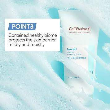Cell Fusion C Low ph pHarrier Cleansing Foam - 165ml Korean skincare product image 11