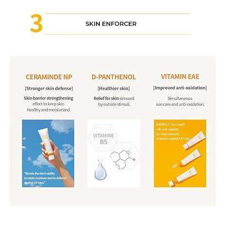 Laneige RADIAN-C SUNCREAM 50ml(SPF50+) Korean moisturizer product image 10