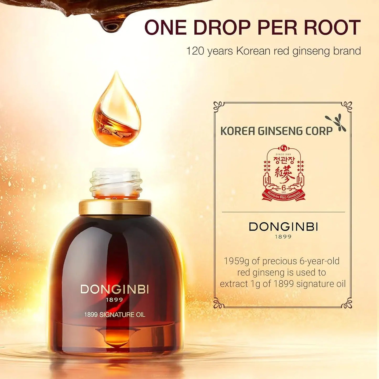 DONGINBI 1899 Signature Oil 25ml Korean red ginseng skincare product image 7