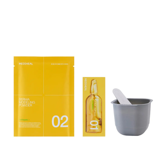 Mediheal Derma Modeling Pack Vitamin Brightening (Ampoule 2ml+ Powder 28g) Korean skincare product view 2