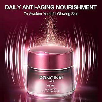 DONGINBI Red Ginseng Daily Defense Cream 25ml Korean red ginseng skincare product image 2