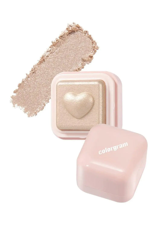 Colorgram Milk Bling Heartlighter 01 Peach Heart Korean makeup product image 2