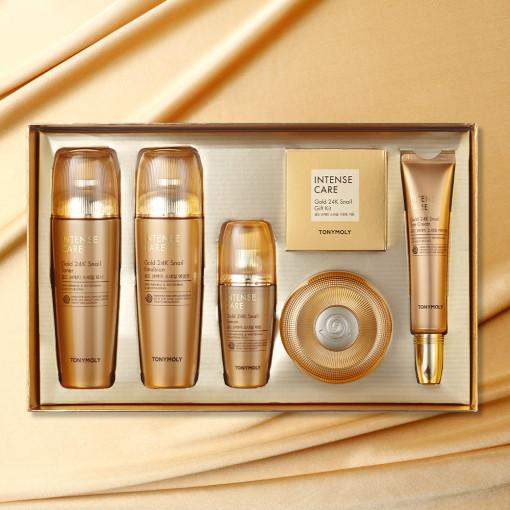 TONYMOLY Intense Care Gold 24K Snail Skincare Set of 3 Korean beauty product image 2
