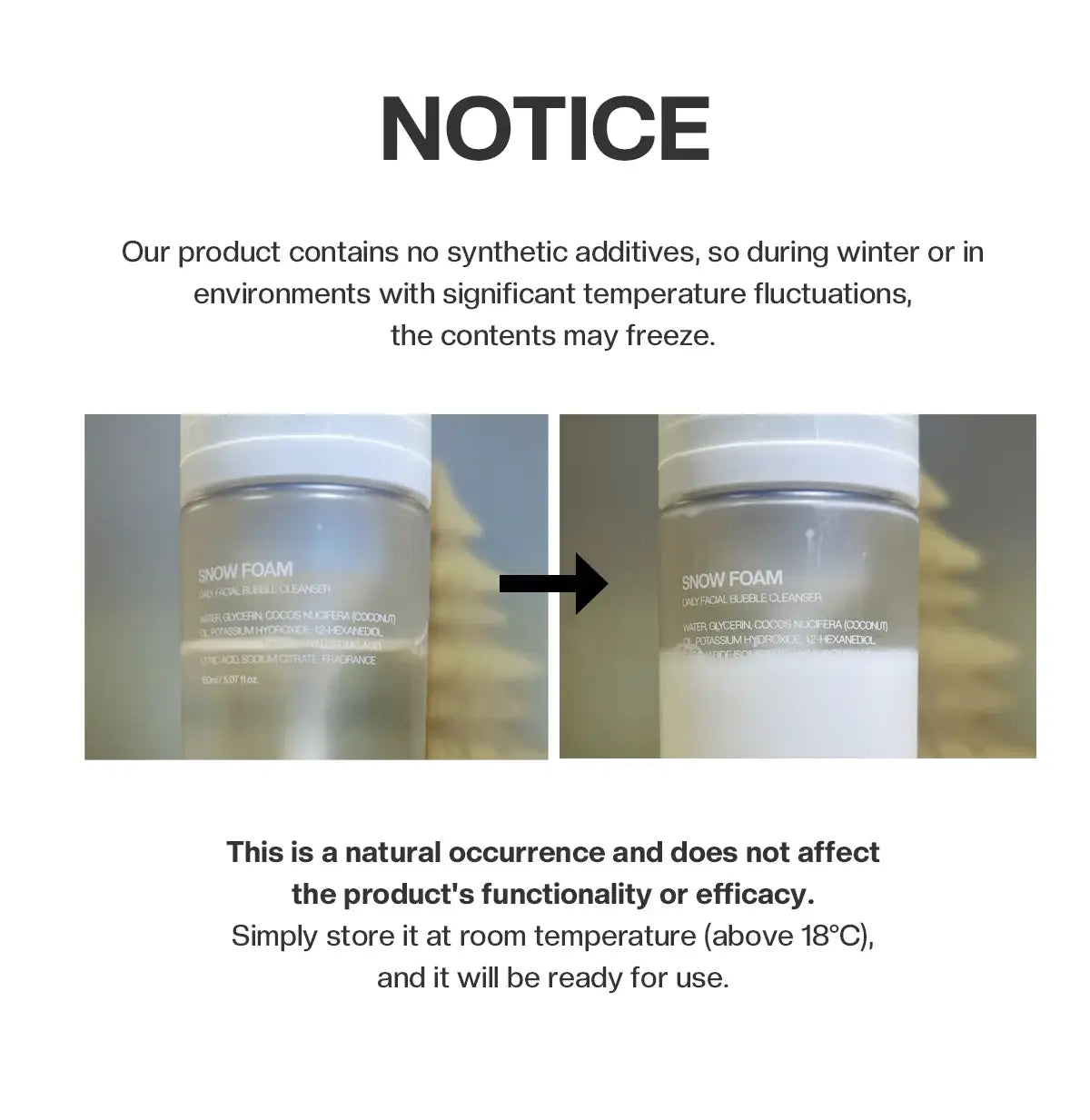 Reblocell Snow Foam Cleanser Refill - 150ml Korean beauty product view 5
