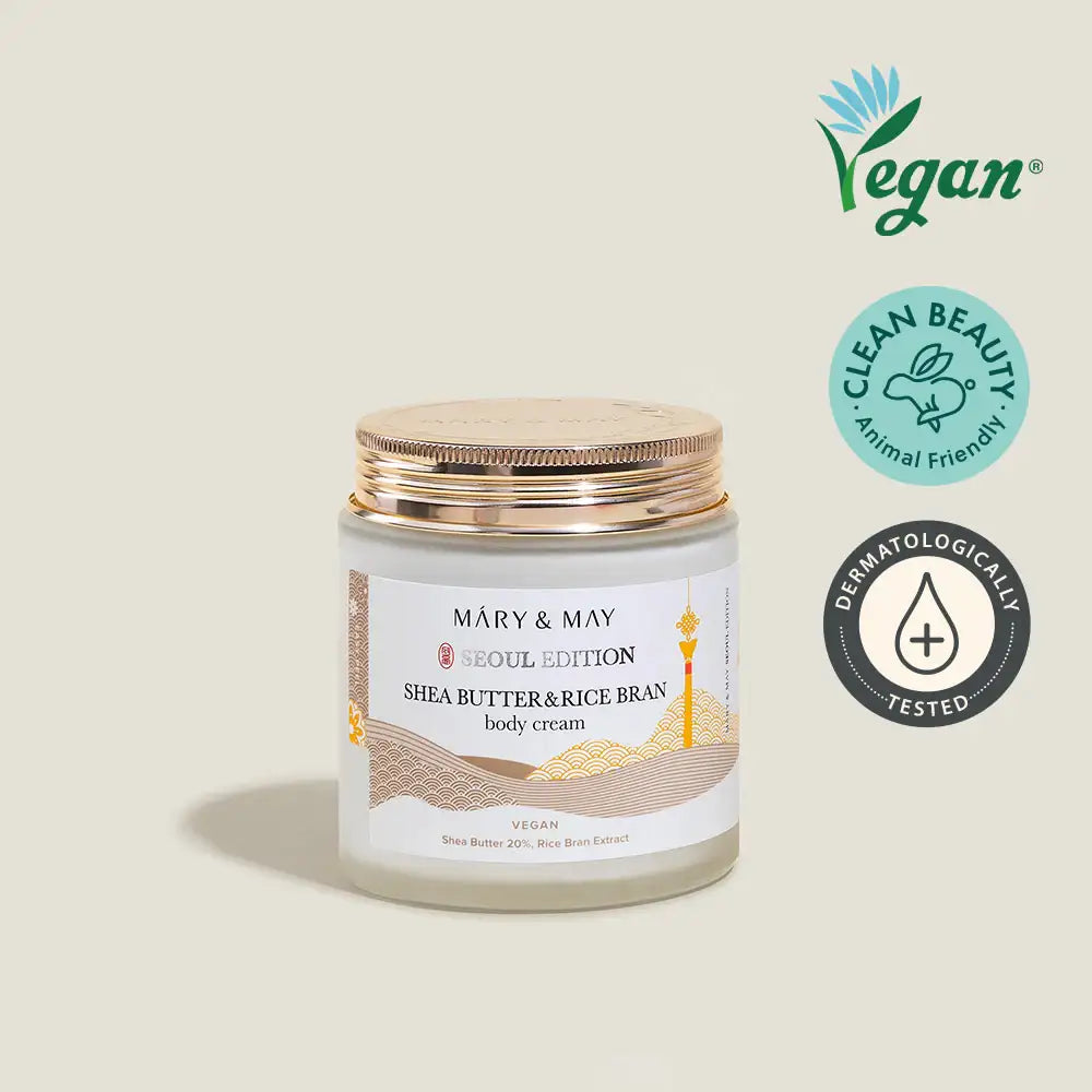 Mary&May Shea Butter & Rice Bran Body Cream 250ml Korean product view 1