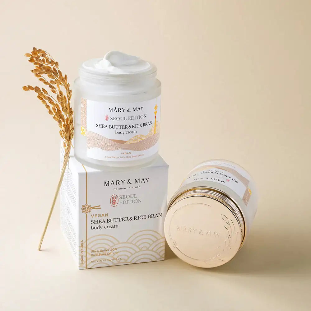 Mary&May Shea Butter & Rice Bran Body Cream 250ml Korean product view 4