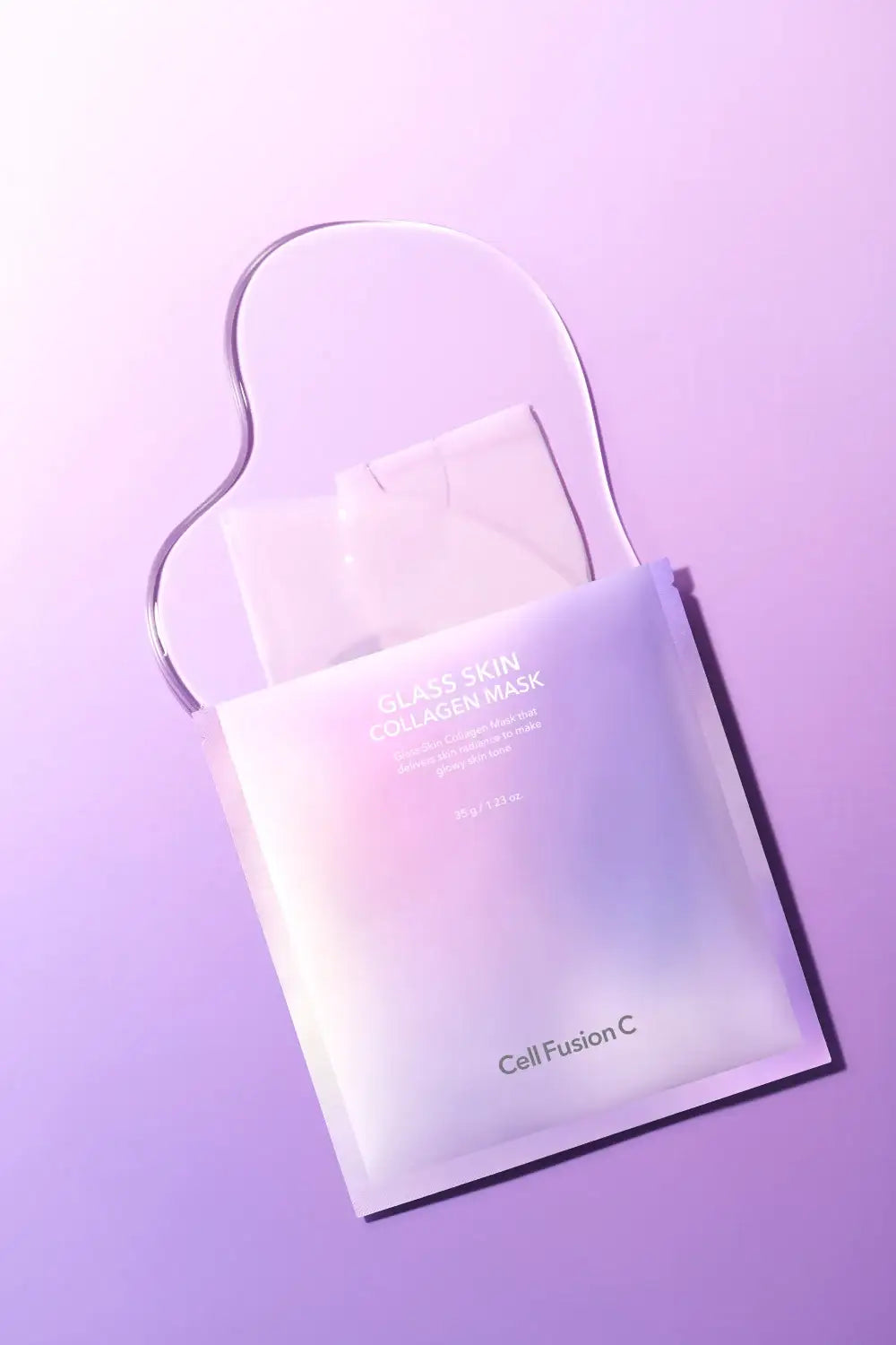 Cell Fusion C Glass Skin Collagen Mask 35g*5ea Korean skincare product image 5