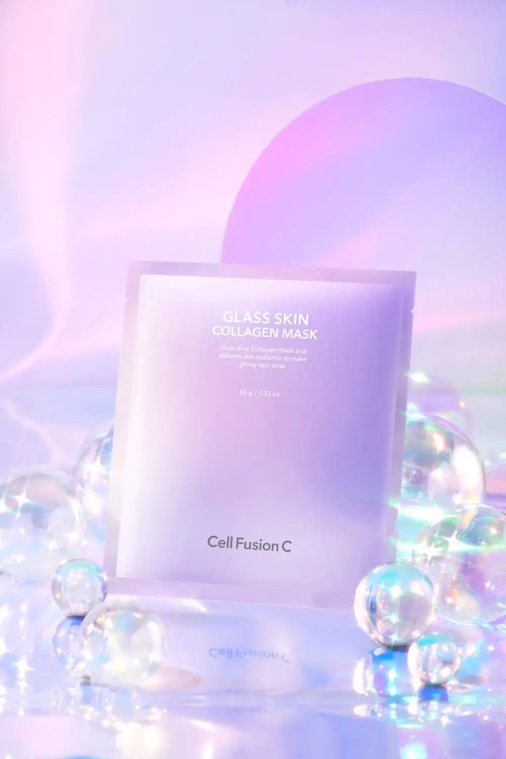 Cell Fusion C Glass Skin Collagen Mask 35g*5ea Korean skincare product image 6