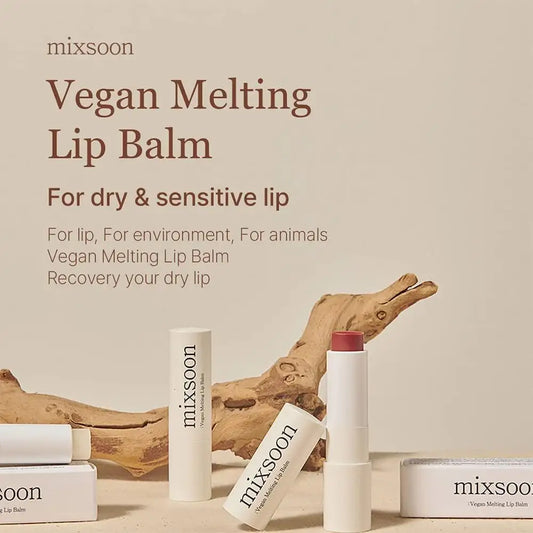 Mixsoon Vegan Melting Lip Balm (Clear) 4.1g Korean beauty product view 2