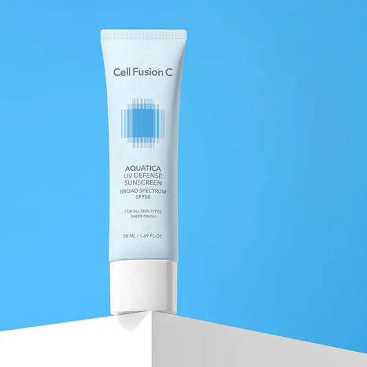Cell Fusion C 1+1 Aquatica UV Defense Sunscreen OTC 50ml+50ml Korean skincare product image 2