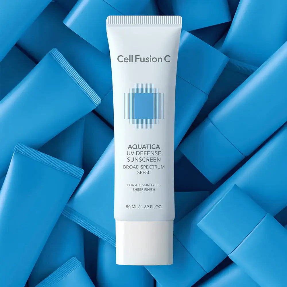 Cell Fusion C 1+1 Aquatica UV Defense Sunscreen OTC 50ml+50ml Korean skincare product image 3