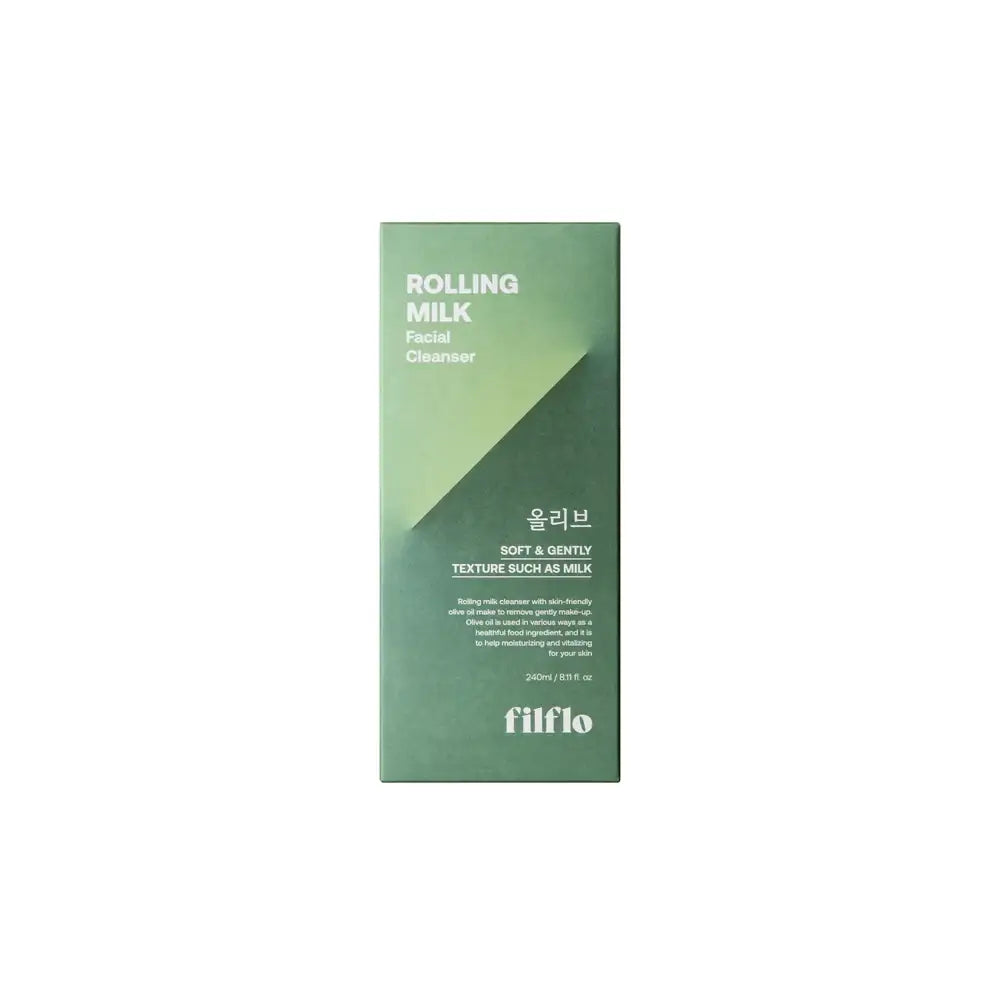 FILFLO Rolling milk facial cleanser 240ml Korean skincare product image 3