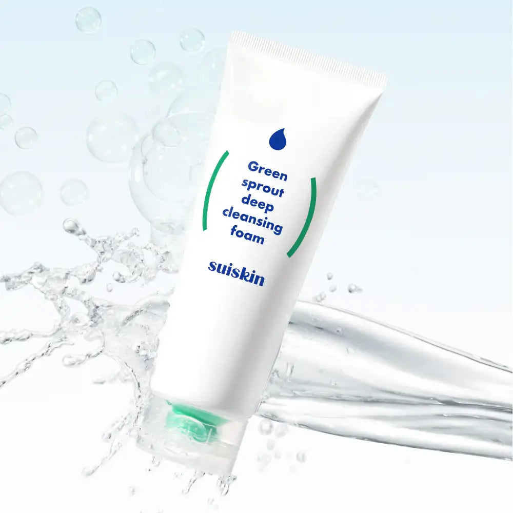 SUISKIN Green sprout deep cleansing foam 150ml Korean skincare product view 4