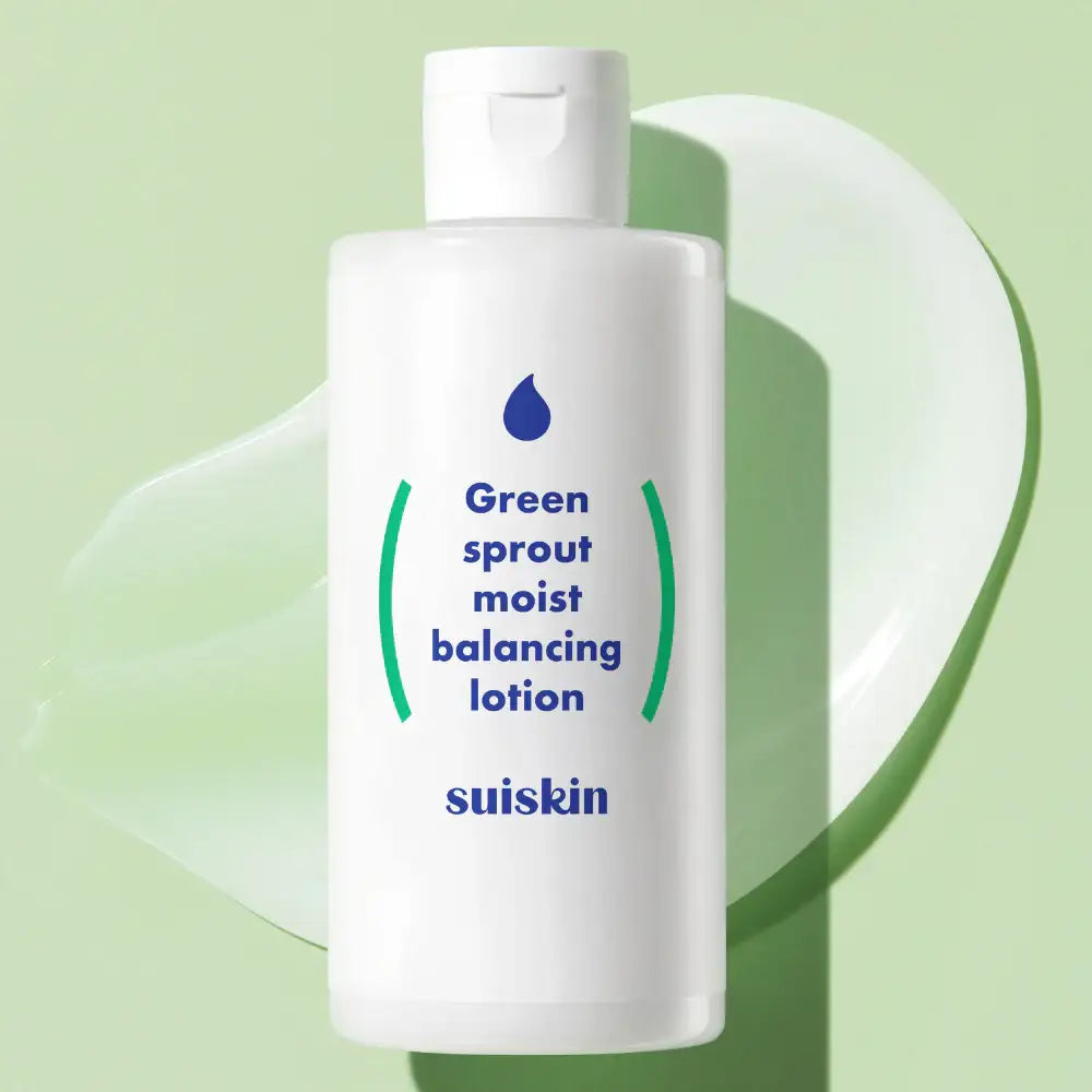 SUISKIN Green sprout moist balancing lotion 210ml Korean skincare product view 4
