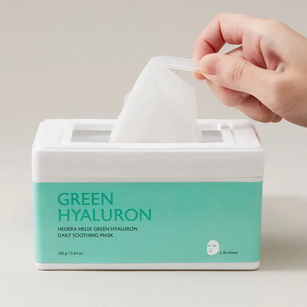milktouch Hedera Helix Green Hyaluron Daily Soothing Mask 30 pcs Korean beauty product view 3