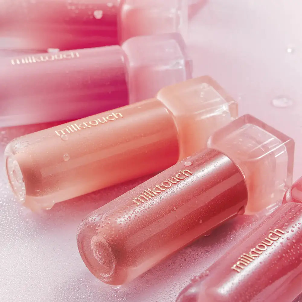 milktouch Dew Stain Sheer Lip Gloss 02 Bubbly Pink 4g Korean beauty product view 5