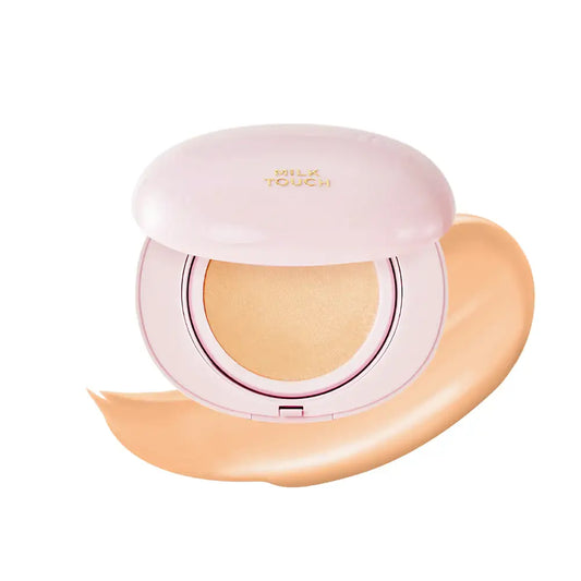milktouch All-day Skin Fit Milky Glow Cushion #23W Vanilla Beige 15g Korean beauty product view 2