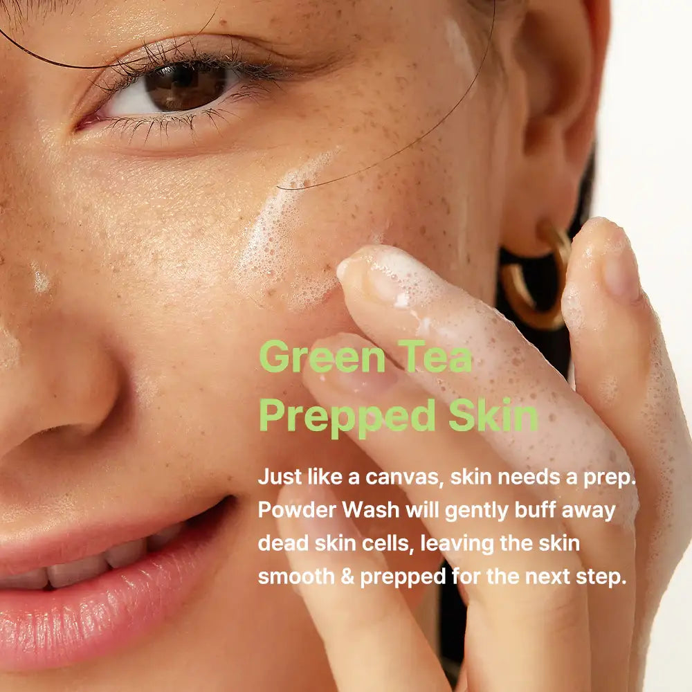 By Wishtrend By Wishtrend Green Tea & Enzyme Powder Wash 110 g Korean skincare product image 6