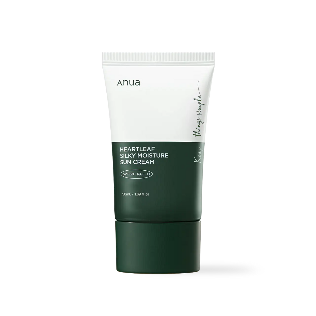 Anua Heartleaf Silky Moisture Sunscreen 50ml — Sunscreen — product view