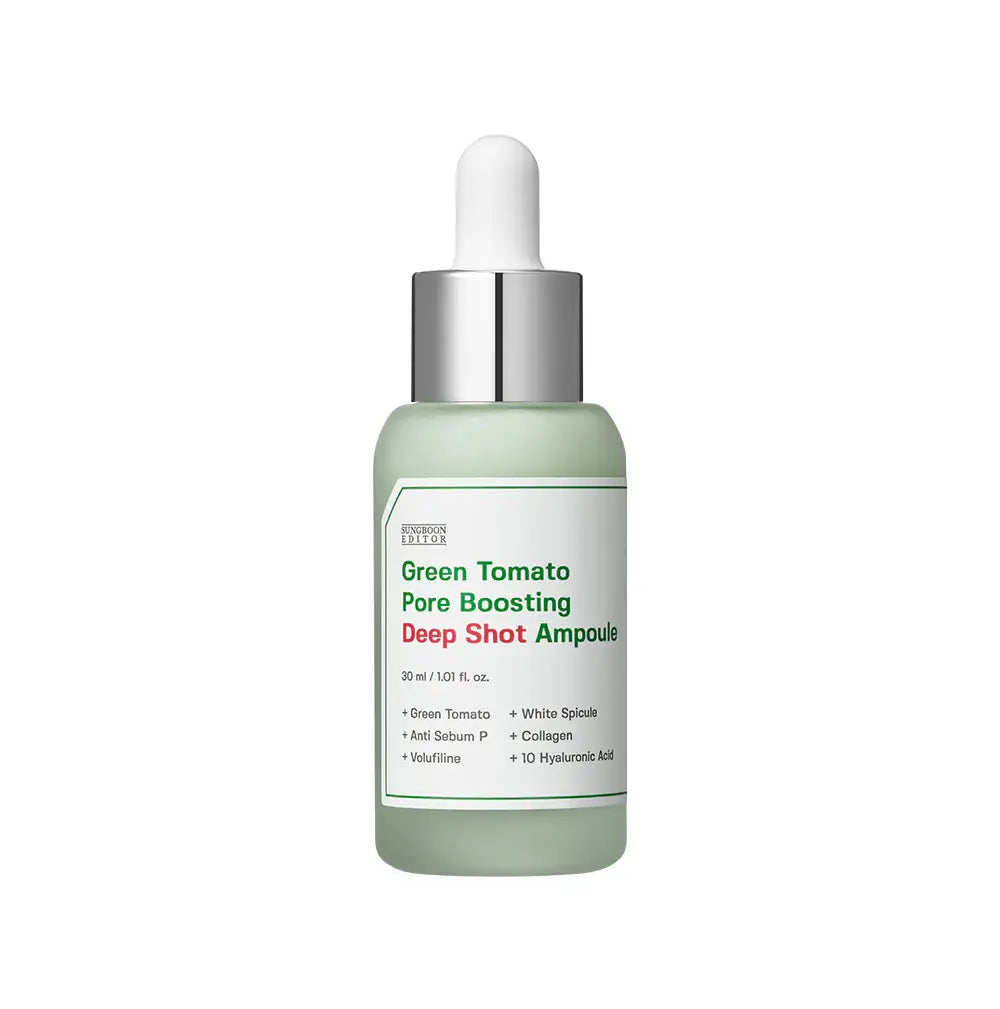 SUNGBOON EDITOR Green Tomato Pore Boosting Deep Shot Ampoule 30ml Korean skincare product image 1
