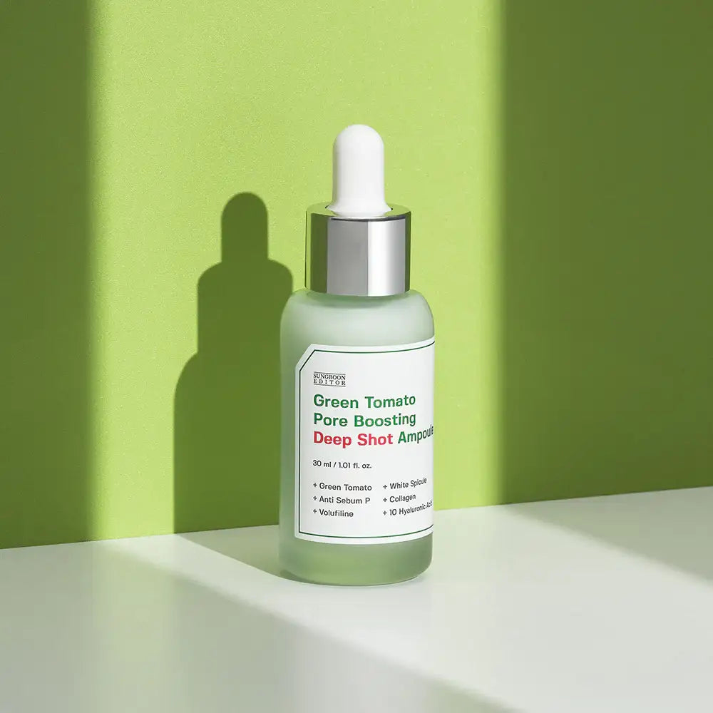 SUNGBOON EDITOR Green Tomato Pore Boosting Deep Shot Ampoule 30ml Korean skincare product image 3