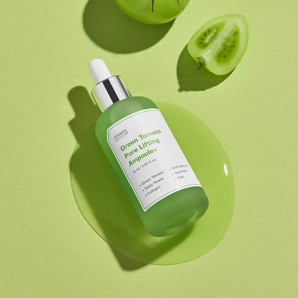 SUNGBOON EDITOR Green Tomato Pore Lifting Ampoule 75ml Korean skincare product image 3