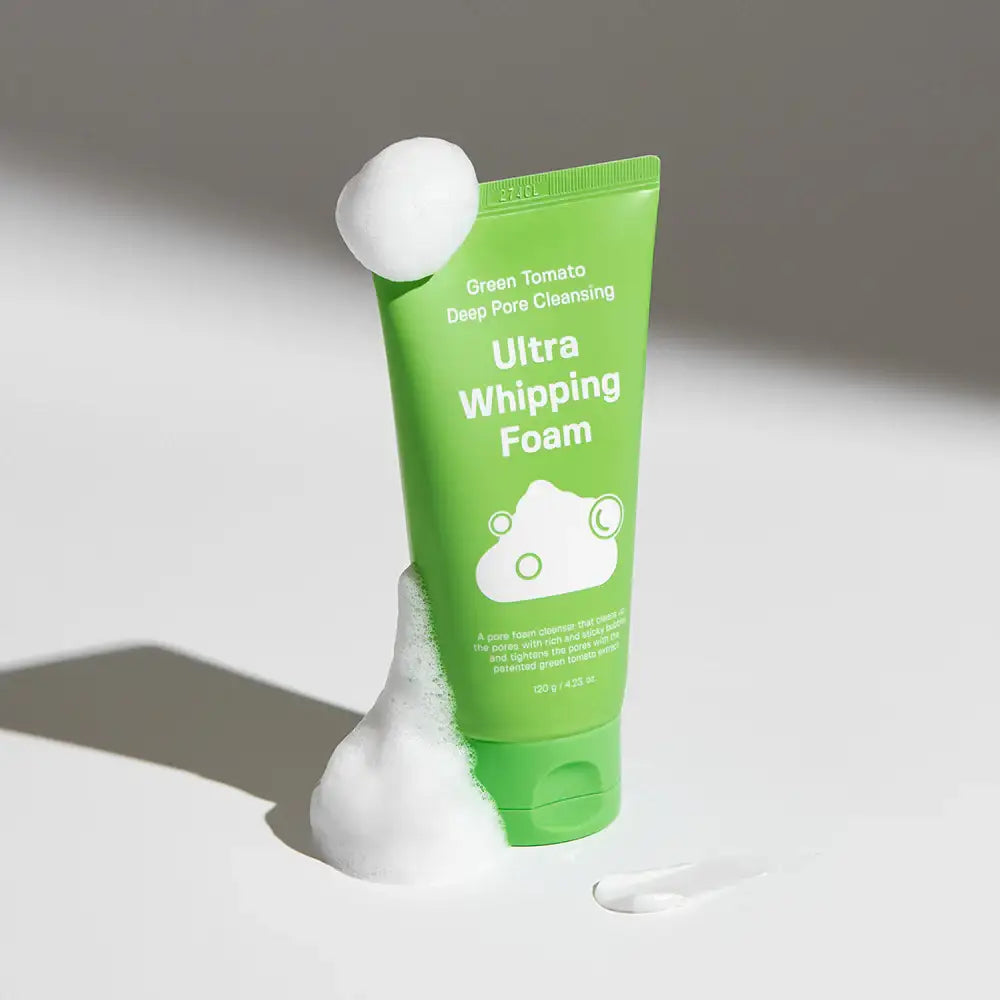 SUNGBOON EDITOR Green Tomato Deep Pore Cleansing Ultra Whipping Foam 120g Korean skincare product image 4