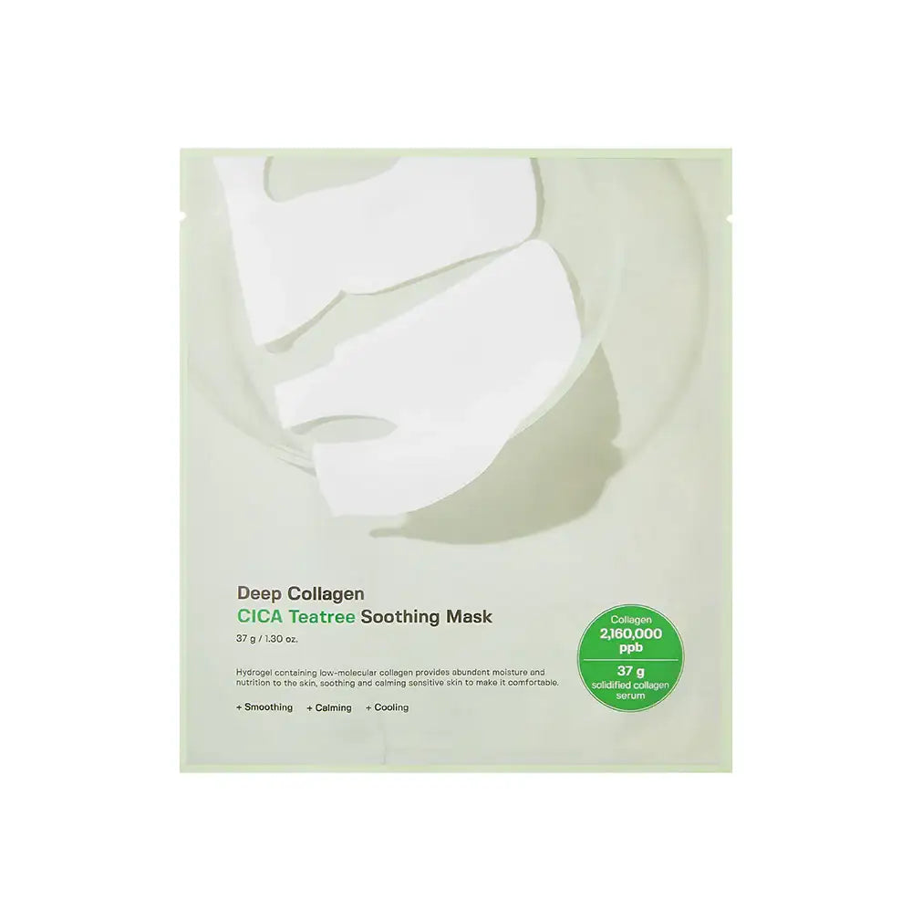 SUNGBOON EDITOR Deep Collagen Cica Teatree Soothing Mask 37g*4ea Korean skincare product image 1
