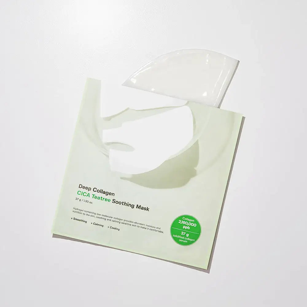 SUNGBOON EDITOR Deep Collagen Cica Teatree Soothing Mask 37g*4ea Korean skincare product image 3