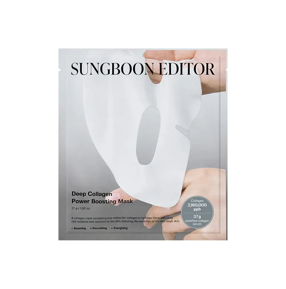 SUNGBOON EDITOR Deep Collagen Power Boosting Mask 37g*4ea Korean skincare product image 1