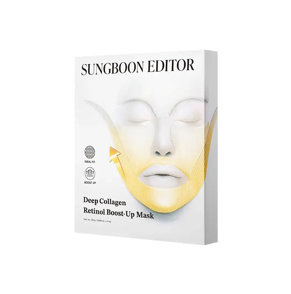 SUNGBOON EDITOR Deep Collagen Retinol Tension Boost Up Mask Set 4pcs Korean skincare product image 1