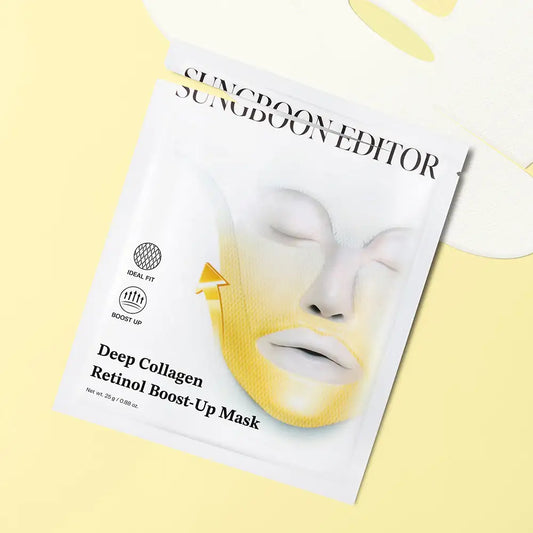 SUNGBOON EDITOR Deep Collagen Retinol Tension Boost Up Mask Set 4pcs Korean skincare product image 2