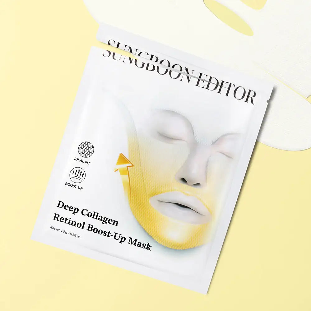 SUNGBOON EDITOR Deep Collagen Retinol Tension Boost Up Mask Set 4pcs Korean skincare product image 2