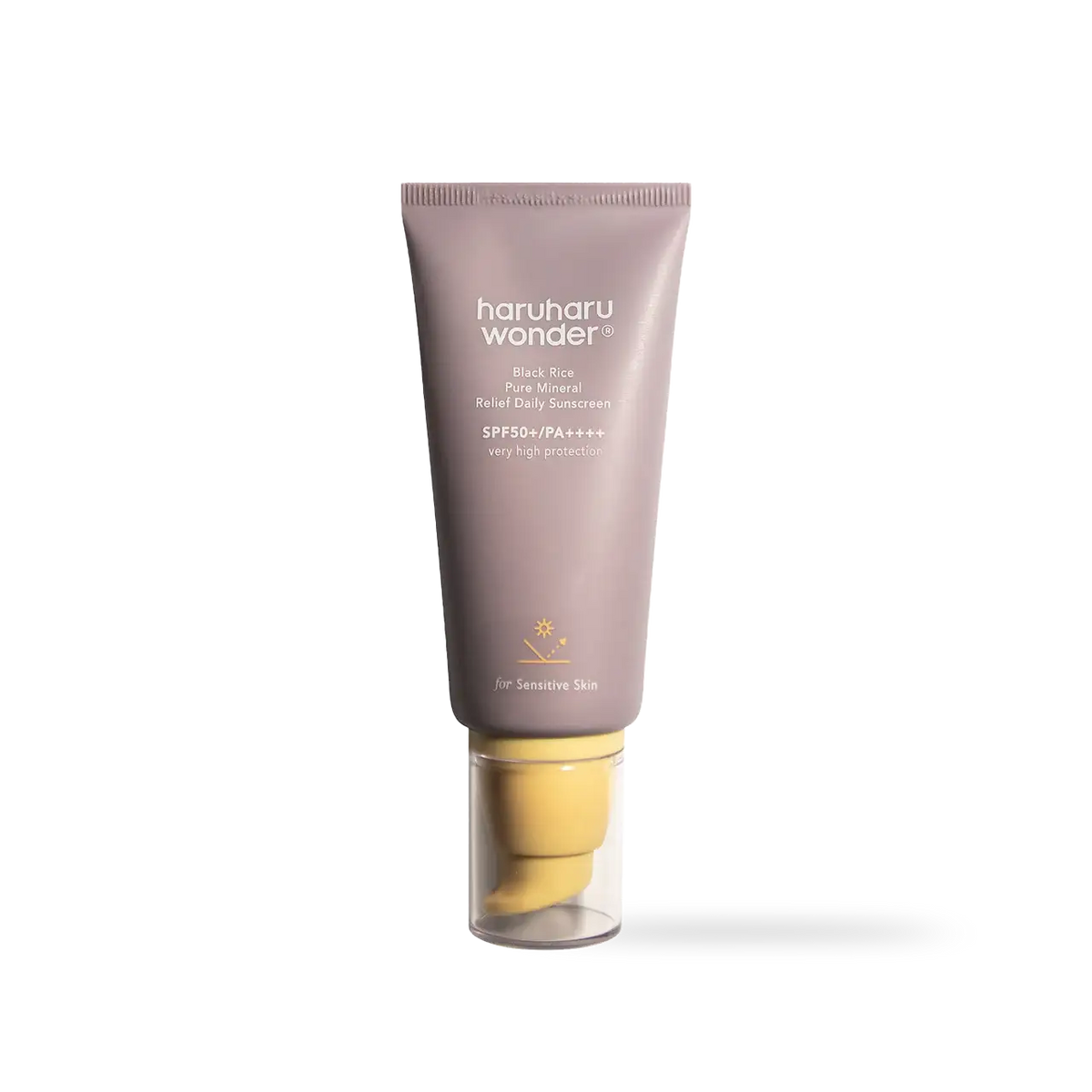 haruharu wonder Black Rice Pure Mineral Relief Daily Sunscreen Unscented SPF50+ 50ml Korean beauty product image 1