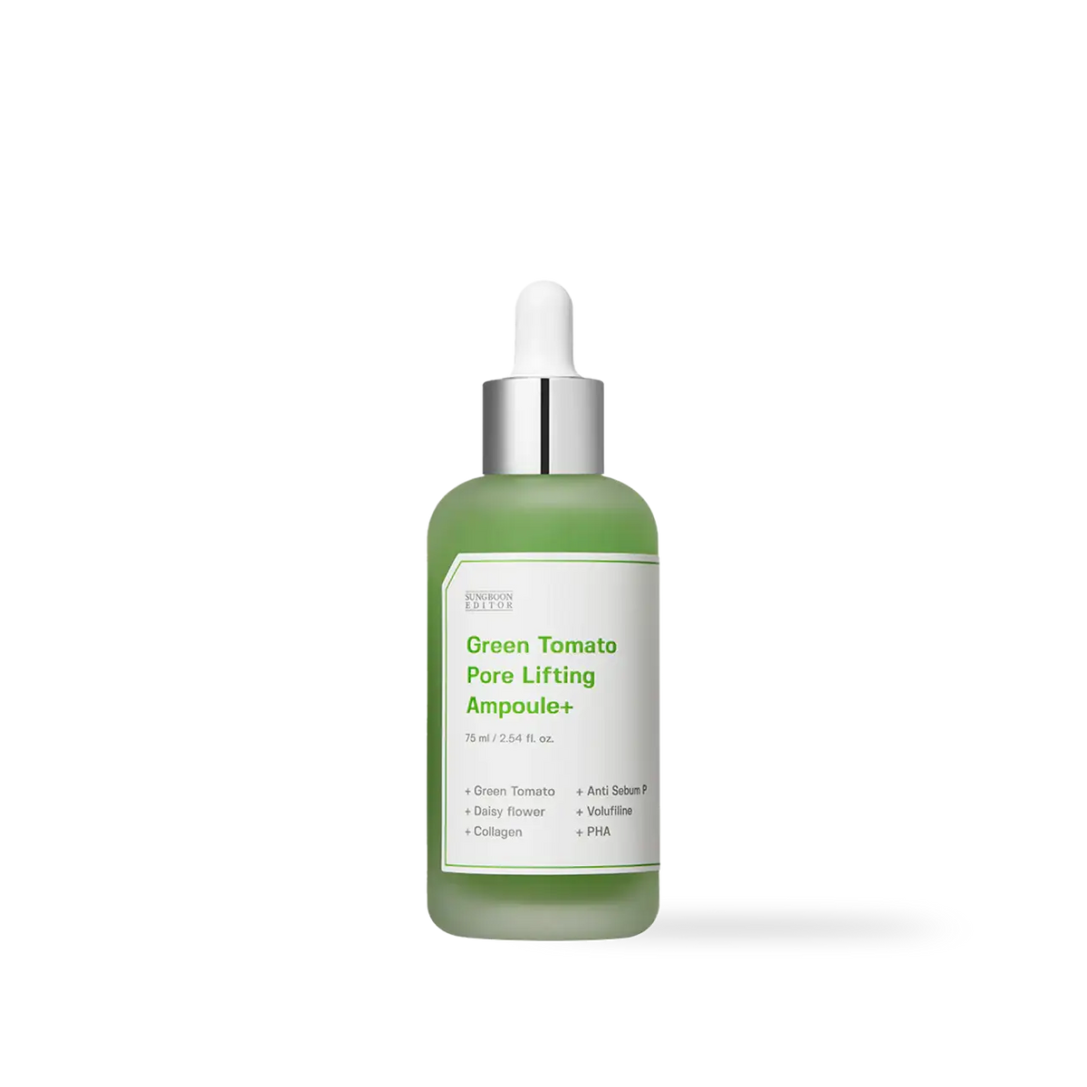SUNGBOON EDITOR Green Tomato Pore Lifting Ampoule 75ml Korean skincare product image 1