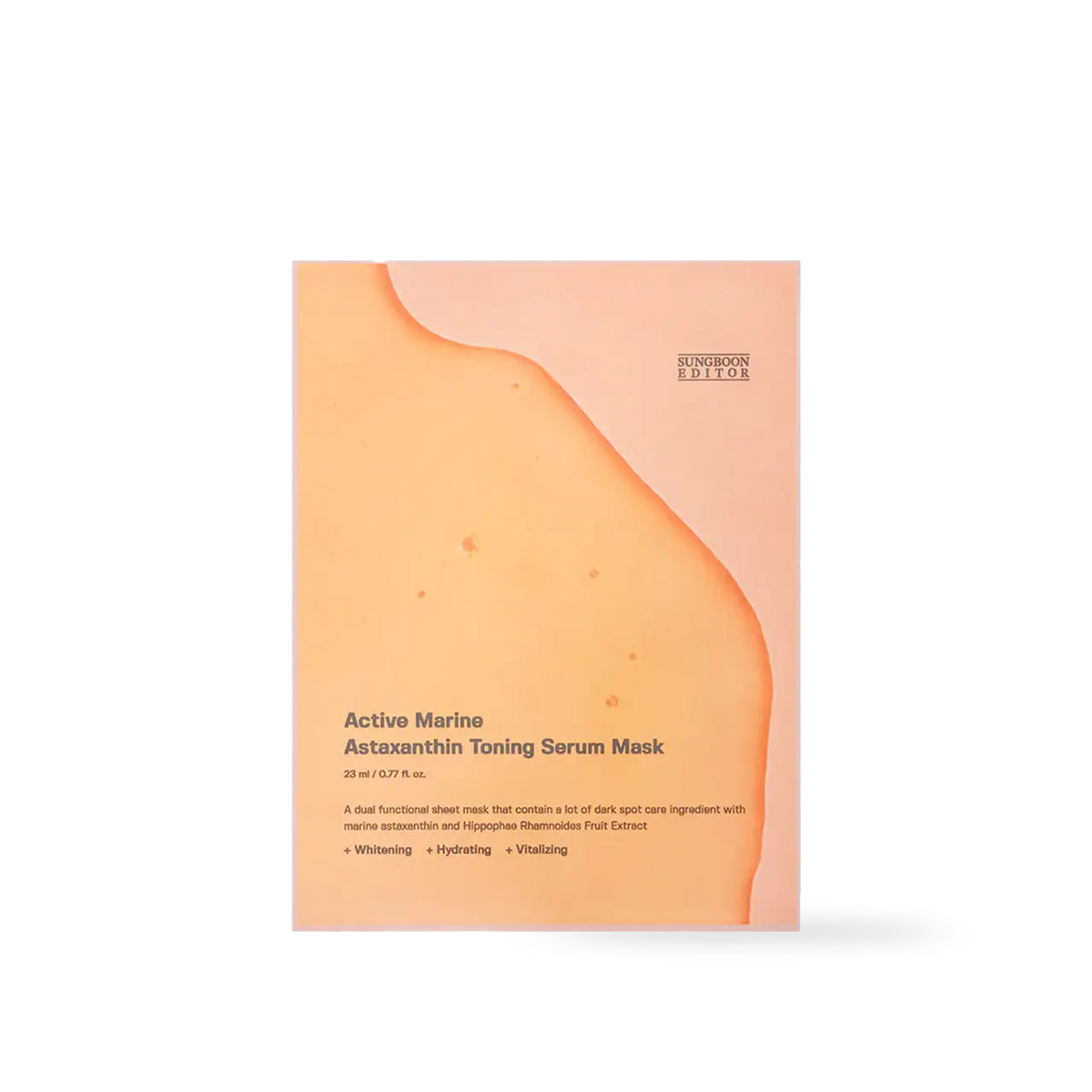 SUNGBOON EDITOR Active Marine Astaxanthin Mask 23g Korean skincare product image 1
