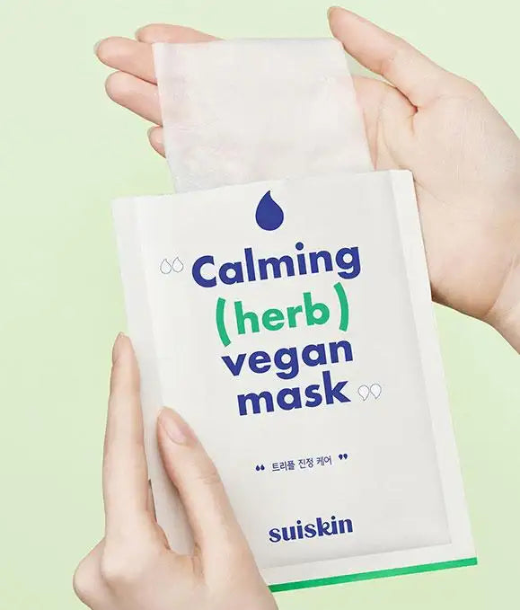 SUISKIN Calming (herb) Vegan Mask box Korean skincare product view 8