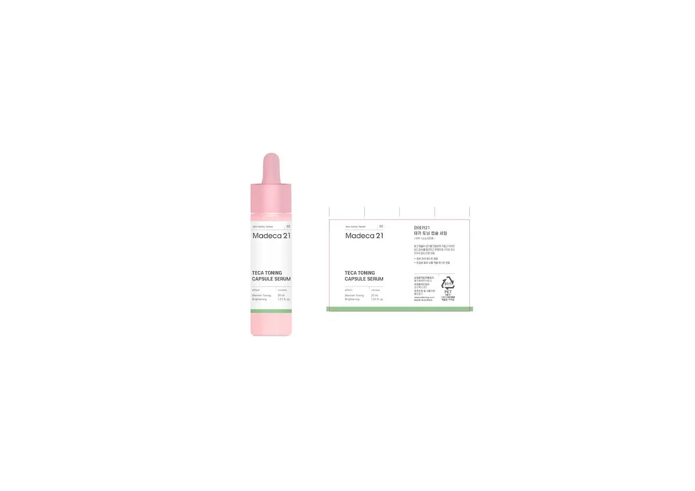 Madeca21 Teca Toning Capsule Serum 30ml daily skincare product view