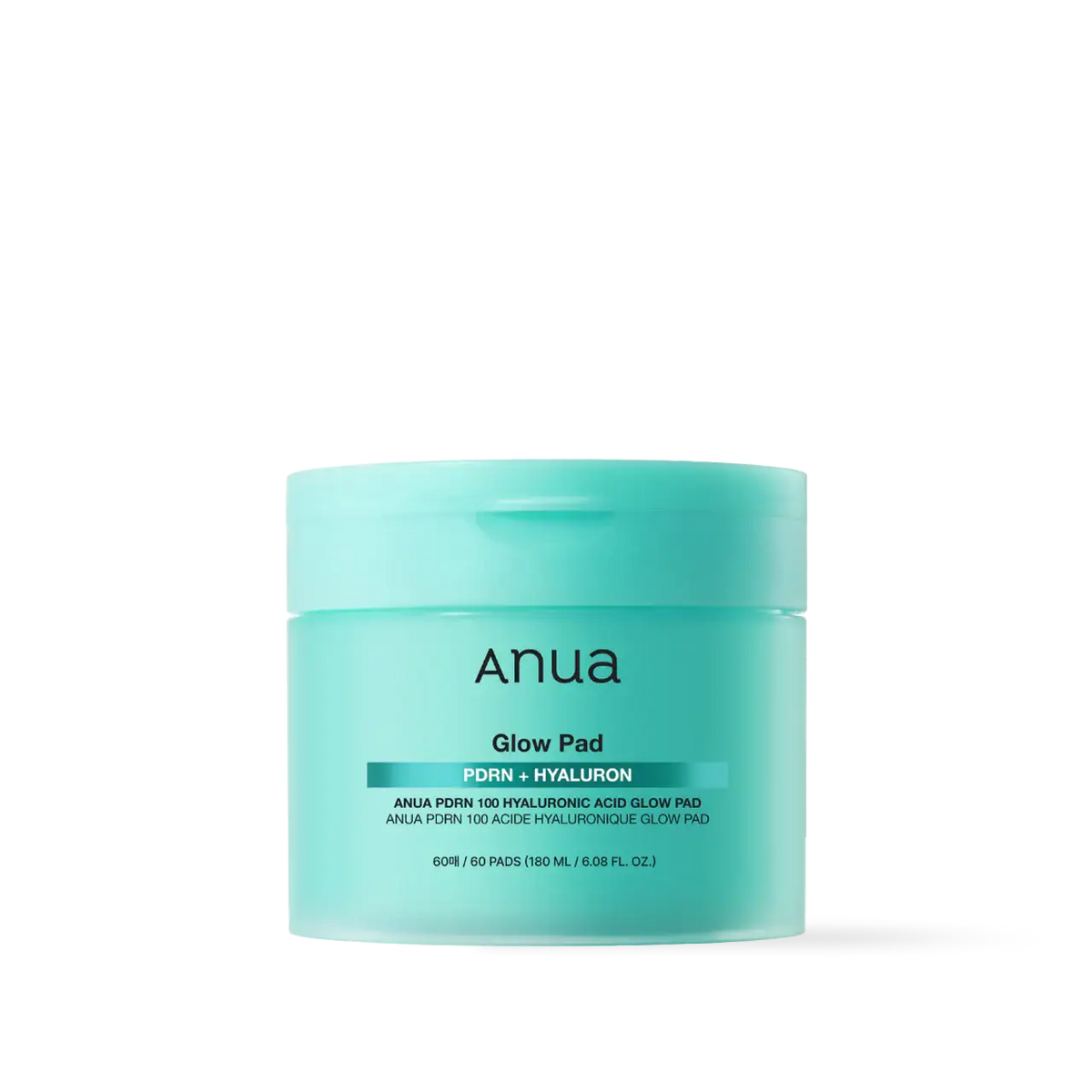 Anua PDRN 100 Hyaluronic Acid Glow Pad 180ml 60ea — Toner Pad — product view