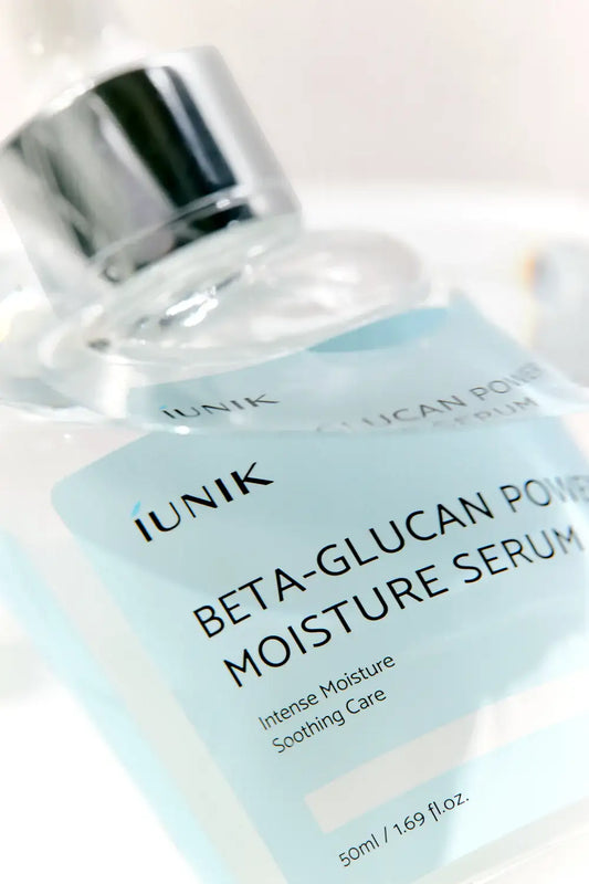 iUNIK Beta Glucan Power Moisture Serum 50ml bottle and product packaging