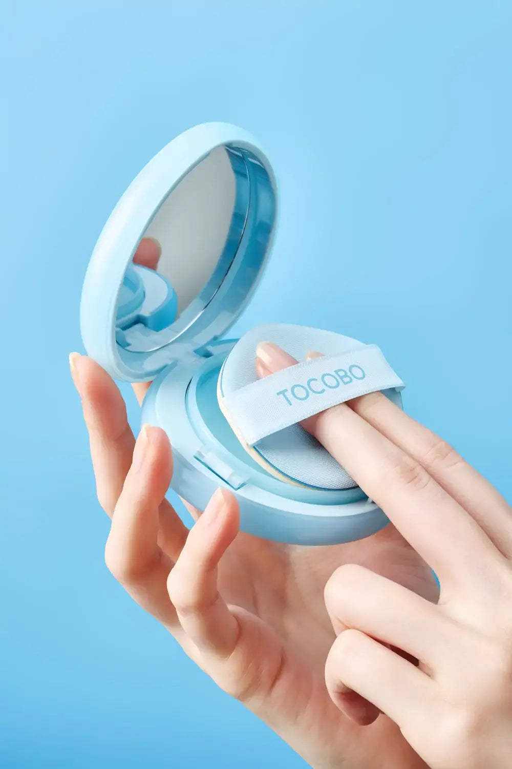 TOCOBO Blur Finish Sun Cushion 01 COTTON BLUE 13g Korean beauty product image 5