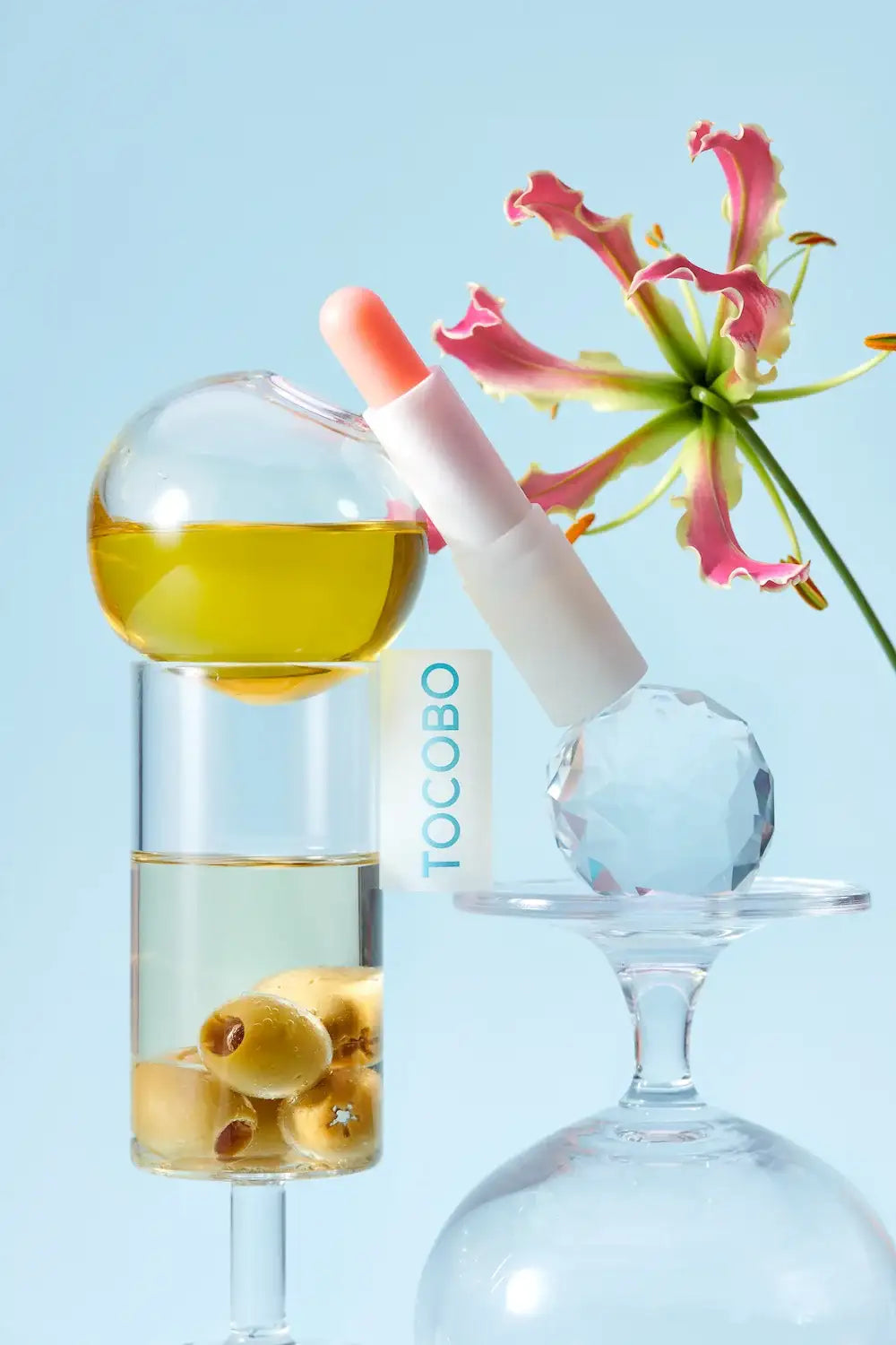 TOCOBO Glow Ritual Lip Balm 001 CORAL WATER 3.5g Korean beauty product image 3