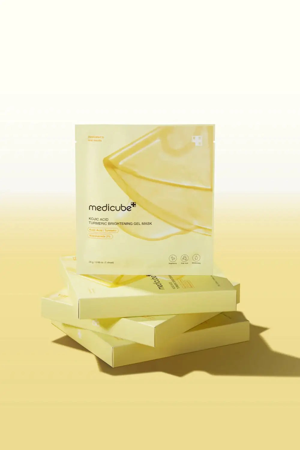 Medicube Kojic Acid Turmeric Brightening Gel Mask 4EA Korean skincare product view 4